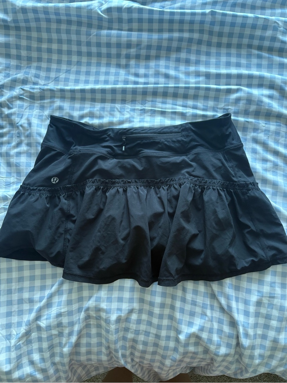 lululemon Black Athletic Skort with Ruffled Hem - Size 2-4